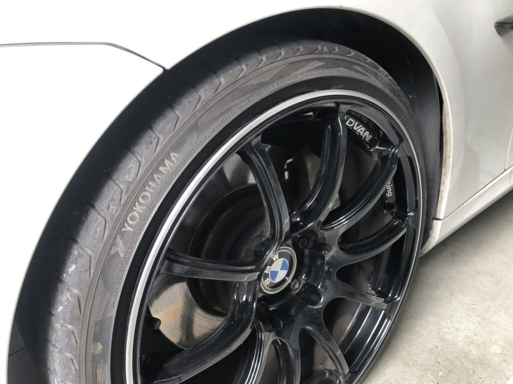 ガリ傷修理を終えたADVAN Racingホイール｜大阪・門真 LIT DETAIL
