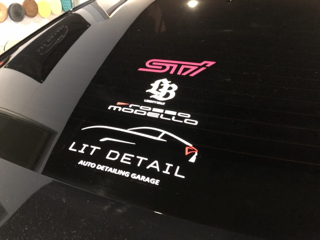 事故修理を終えたスバル BRZの全体｜大阪・門真 LIT DETAIL