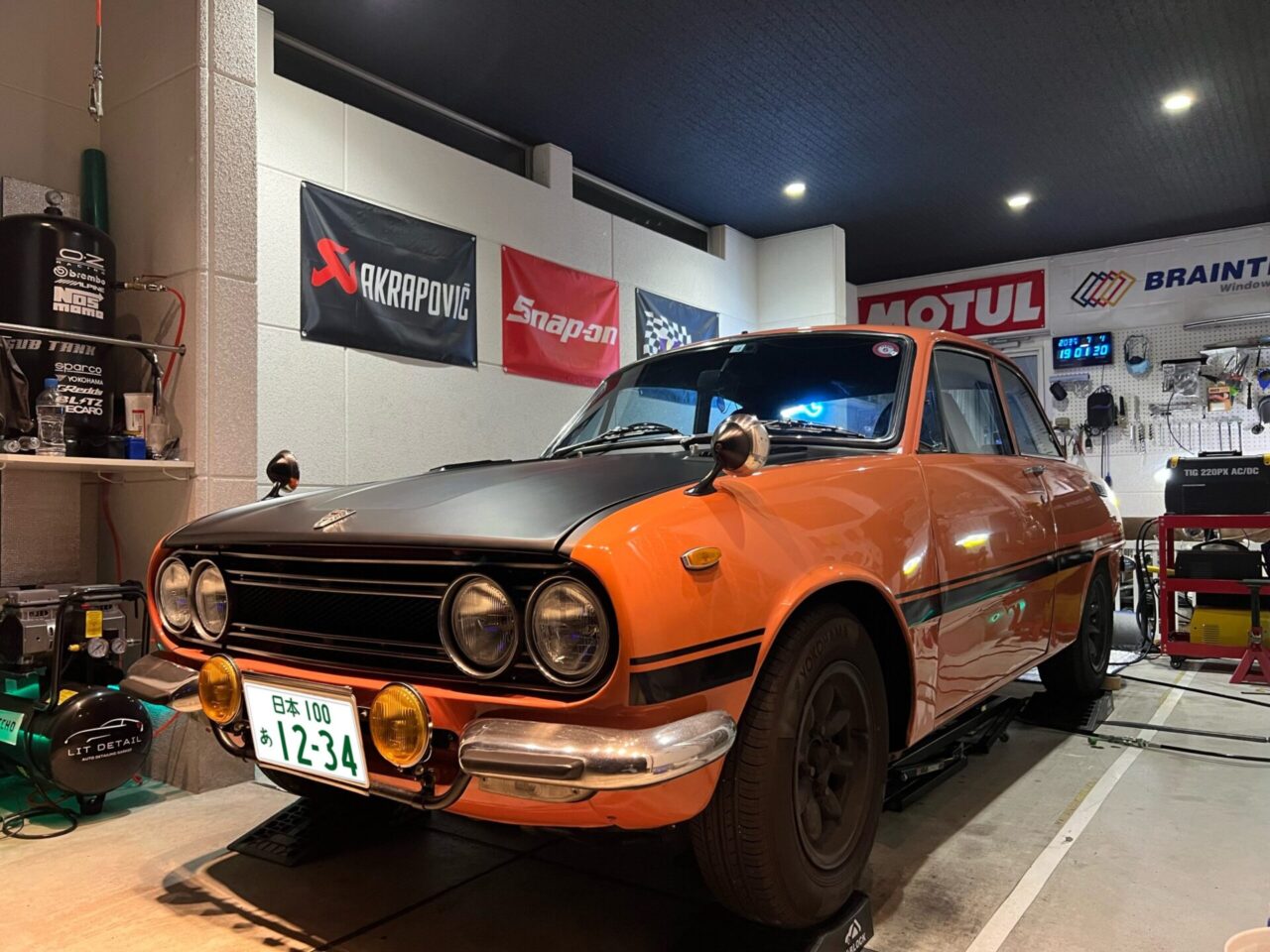 いすゞ ベレット PR91 旧車 マフラー修理＋リアピースワンオフ製作｜守口より