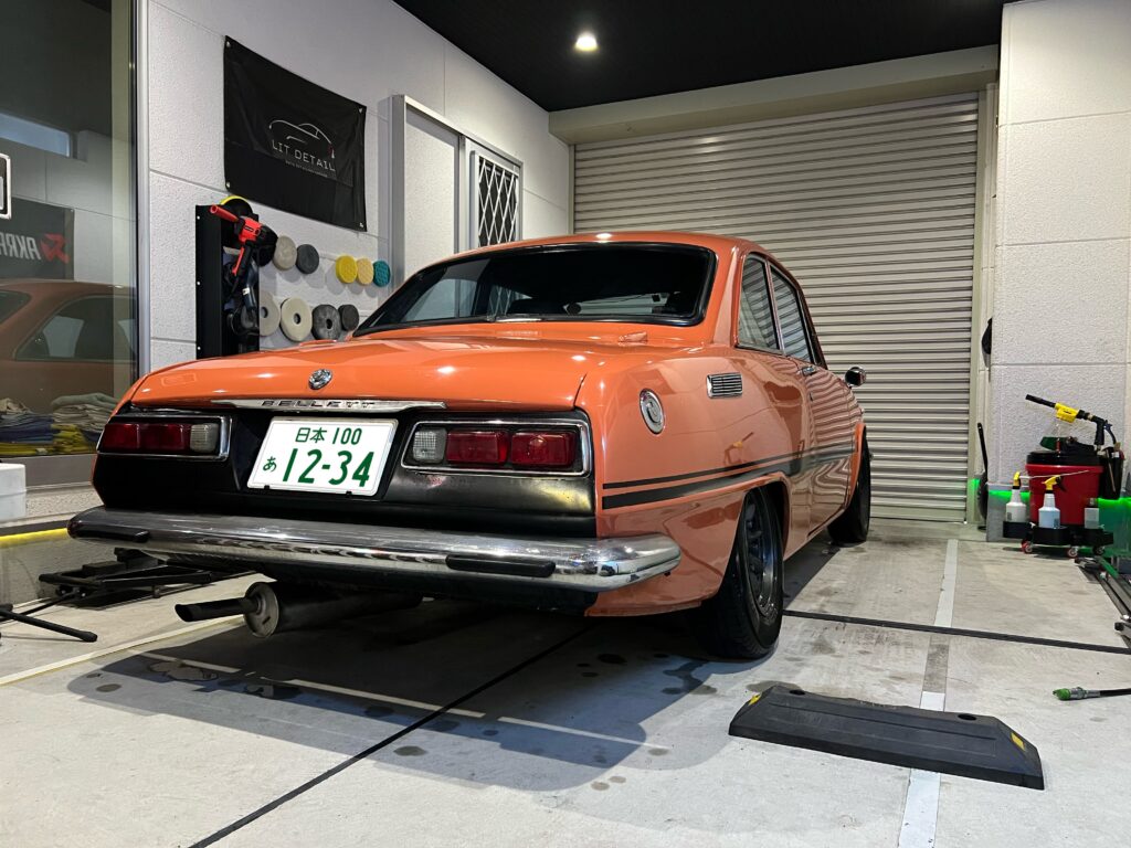 いすゞ ベレット 地面に擦りそうなほど下がったタイコ｜大阪・門真 LIT DETAIL