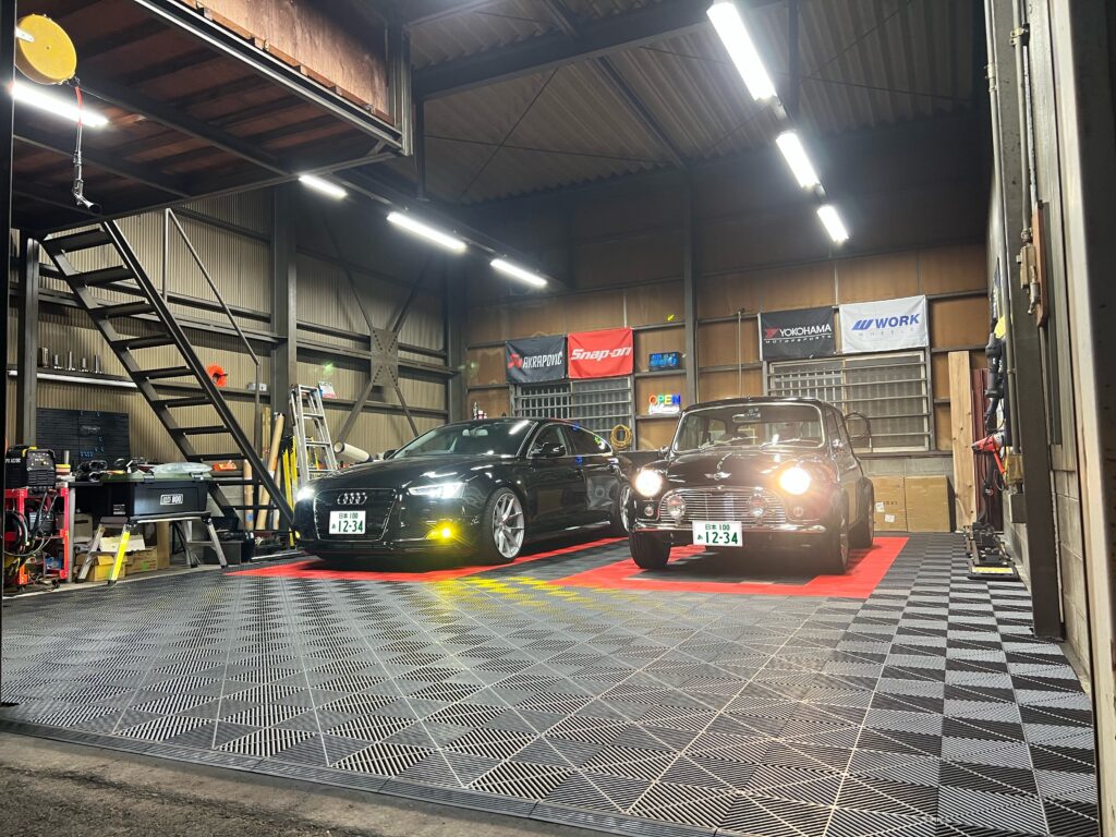 新店舗の床が完成