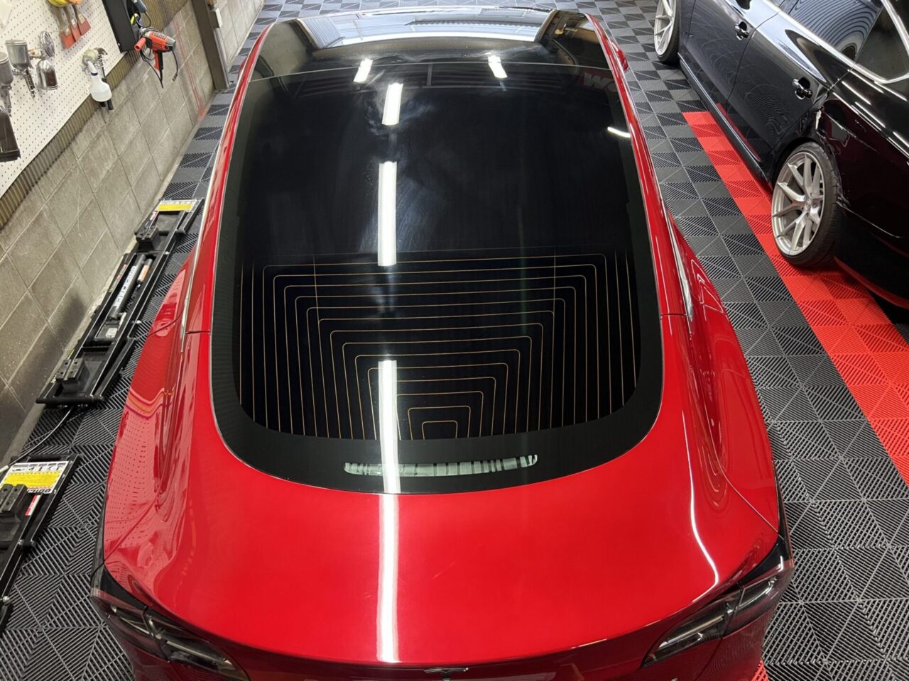 テスラ　モデル3　リア一式　カーフィルム施工　LIT DETAIL