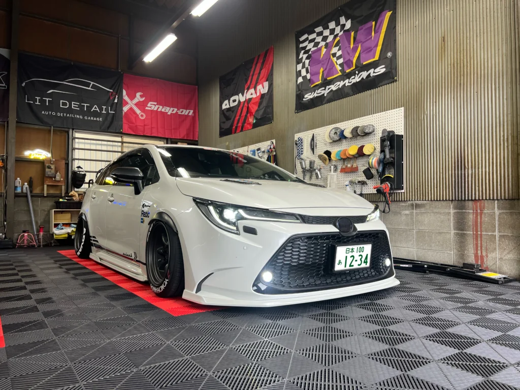 トヨタ カローラツーリング ワンオフマフラー製作事例