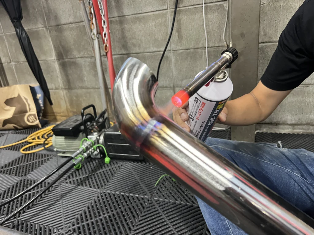 トヨタ カローラツーリング ワンオフマフラー製作事例