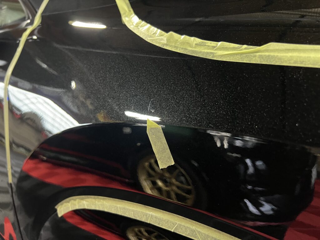 新車 レクサス RX350h の塗装についた細かな傷 研磨前｜大阪・門真 LIT DETAIL