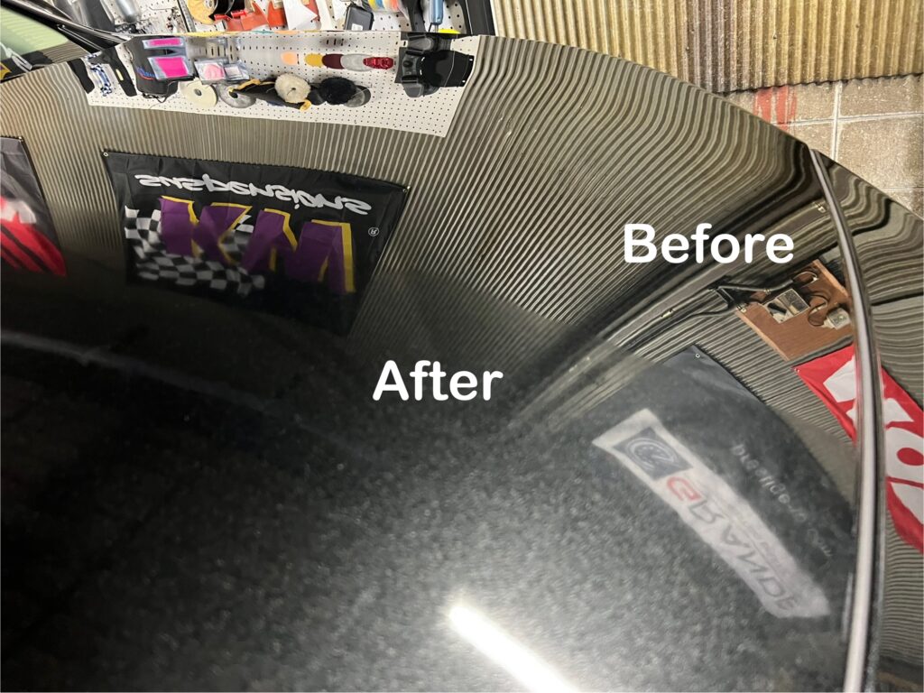 レクサス RX350h ガラスコーティング剤塗布直後の艶と深み｜大阪・門真 LIT DETAIL