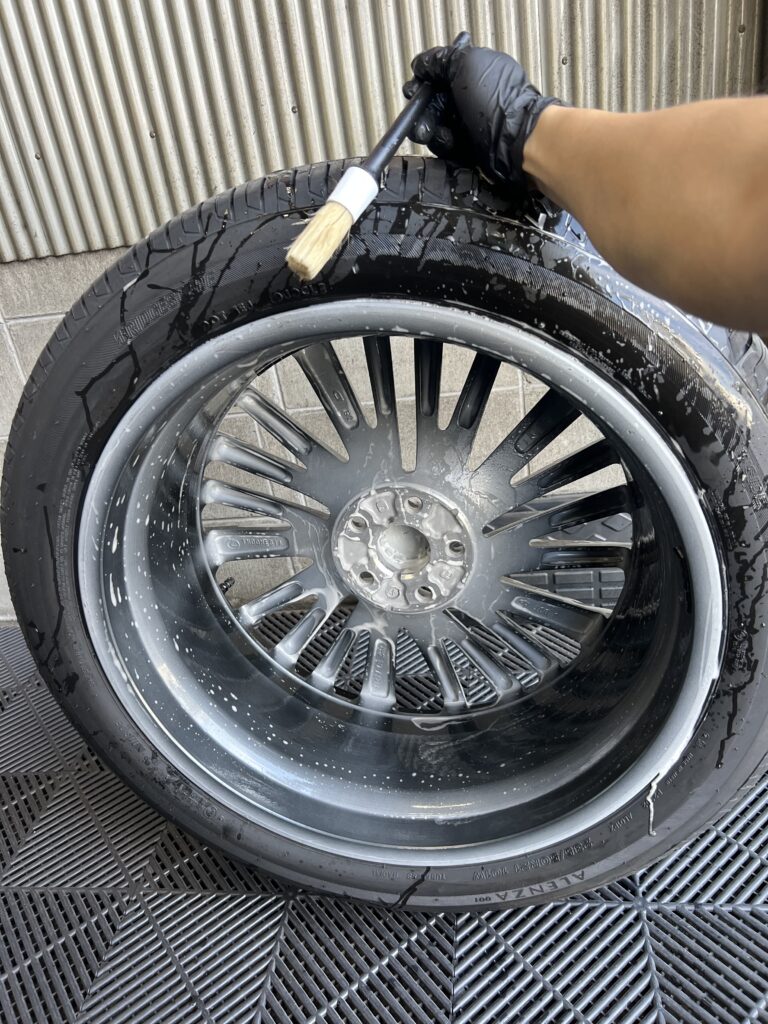レクサス RX350h 取り外したホイールの洗浄・コーティング｜大阪・門真 LIT DETAIL