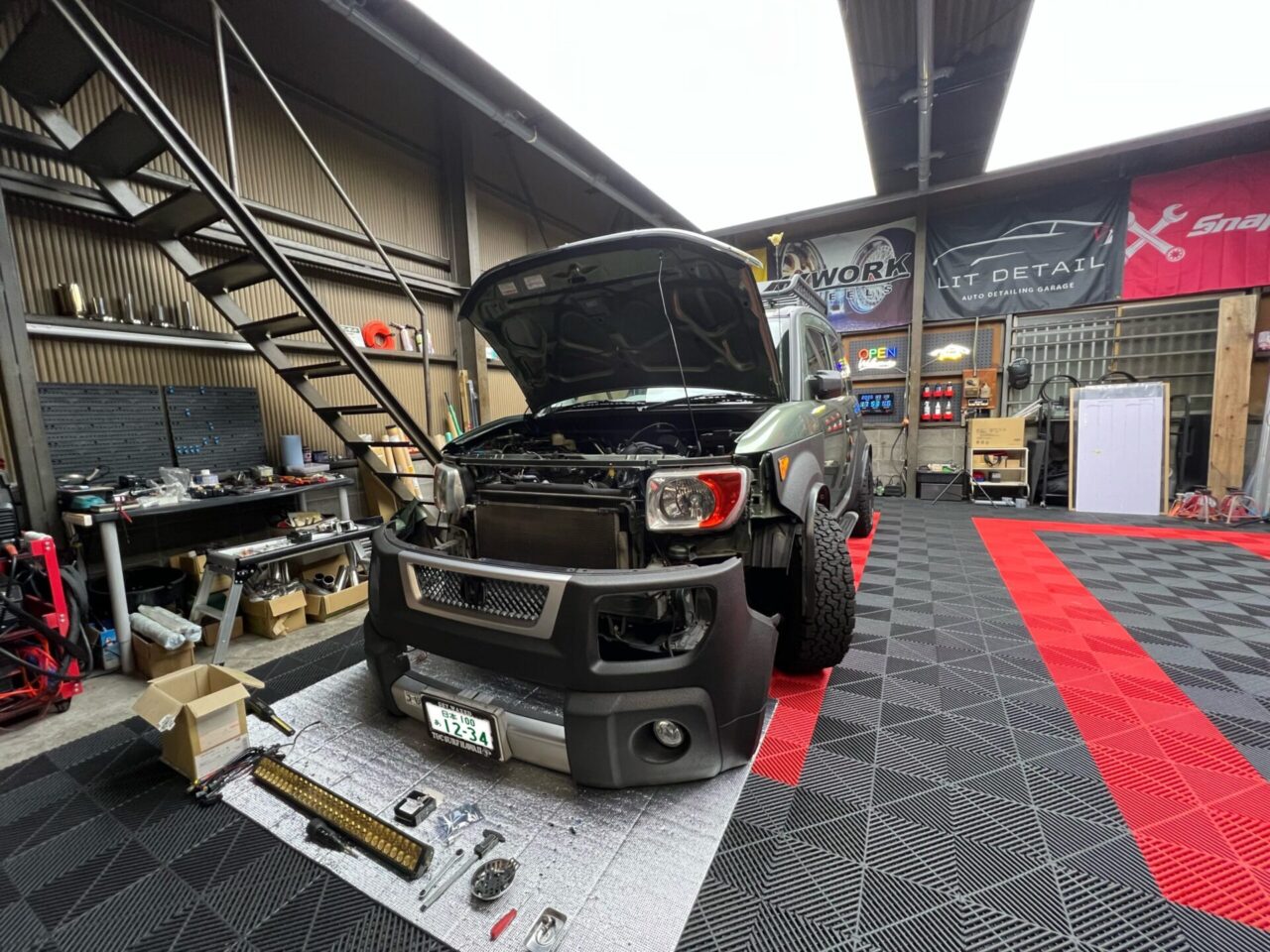 ホンダ エレメント 車検整備 950登録 構造変更