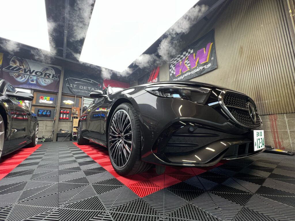 メルセデス・ベンツ 新型Eクラス ホイールコーティング施工後|大阪・門真 LIT DETAIL