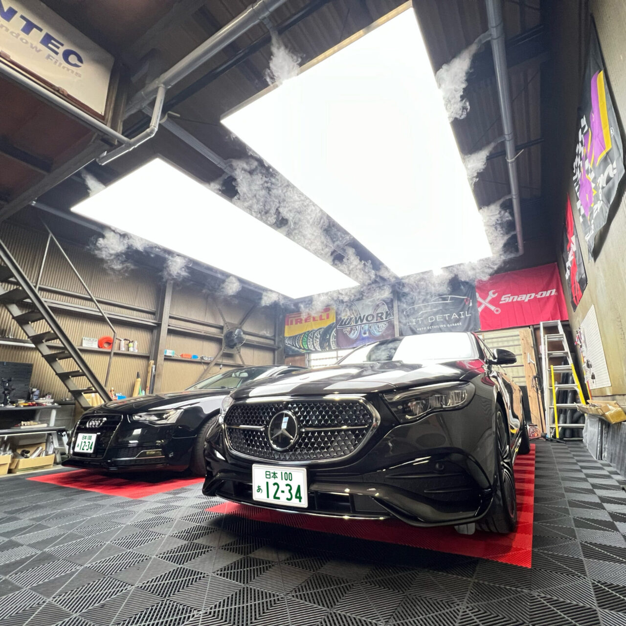 ベンツ　ガラスコーティング　Gramde V1 ホイールコーティング施工