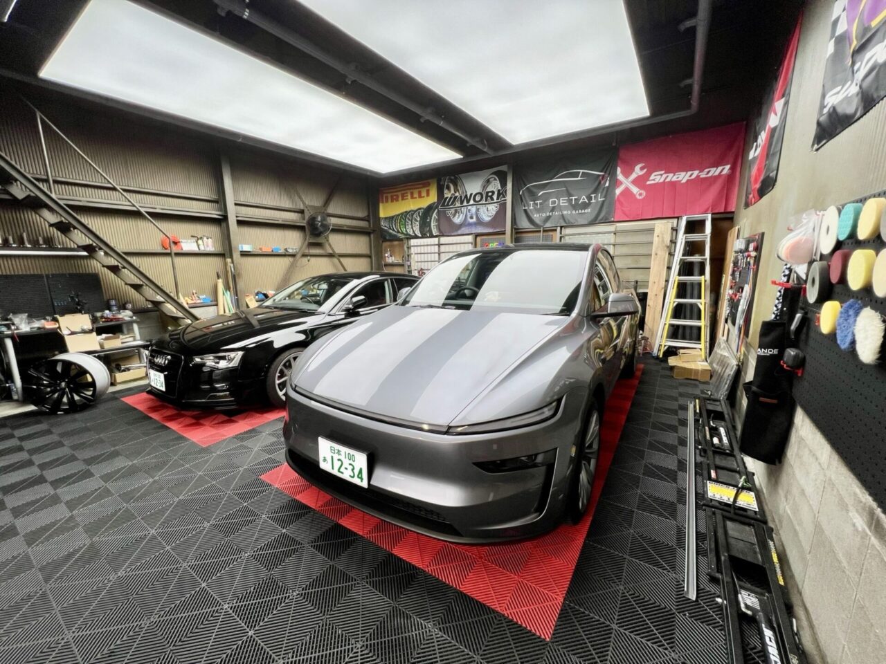 テスラ　モデルY　新型　ホールリペア・塗装仕上げ