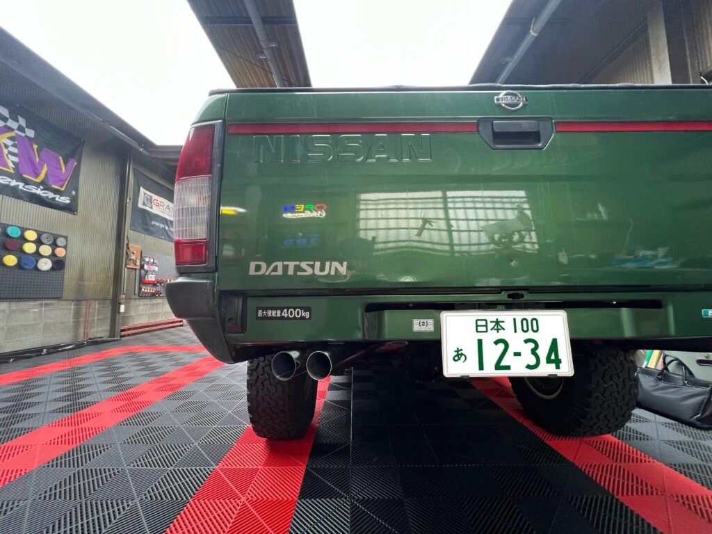 日産 ダットサントラック ワンオフマフラー完成｜大阪・門真 LIT DETAIL