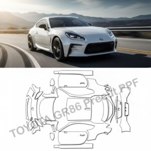 【車種別 カット済み PPF】トヨタ GR86 TPUプロテクションフィルム フルボディセット