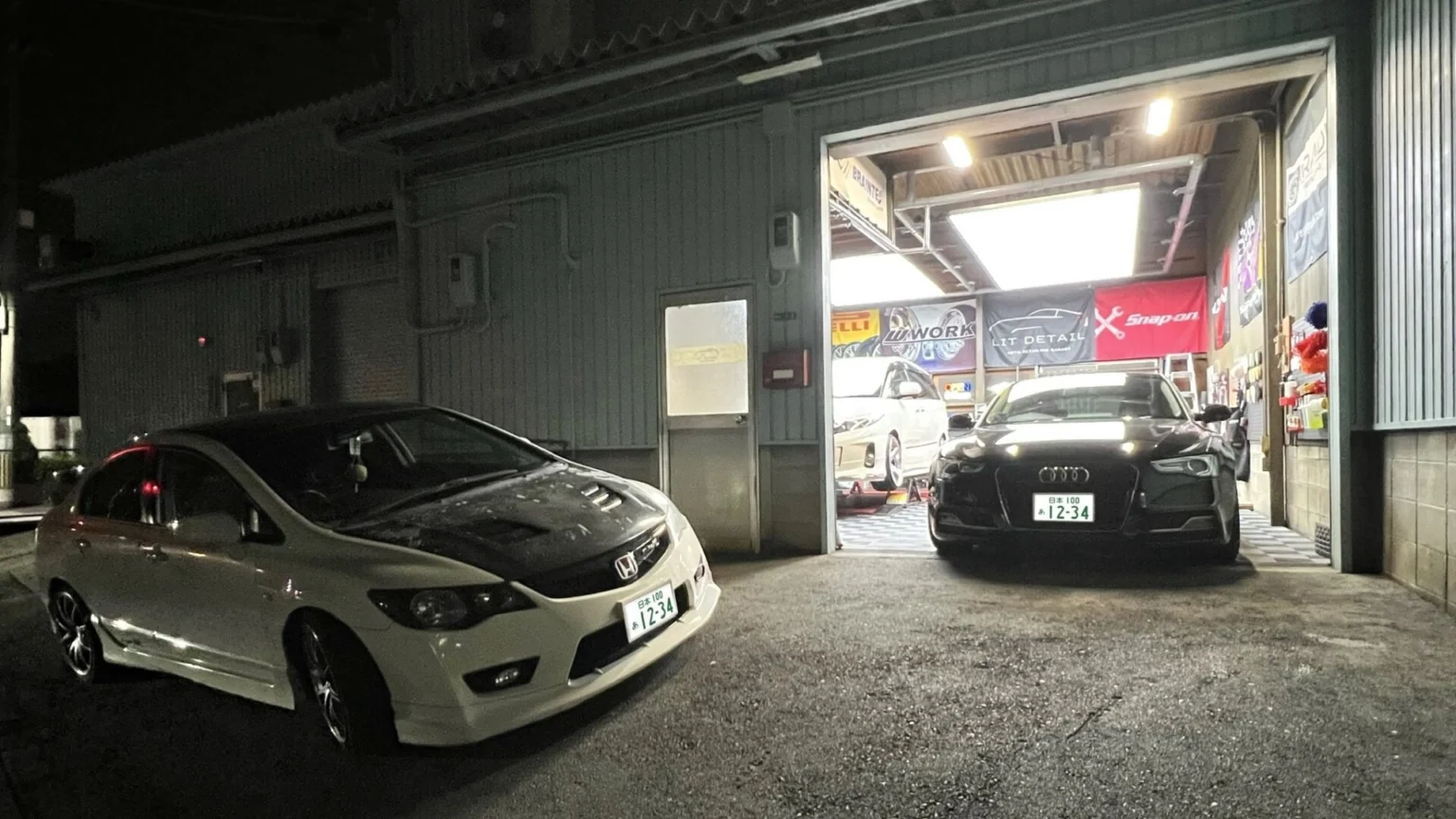 LIT DETAIL 店舗外観｜大阪府門真市のカーディテイリング専門店