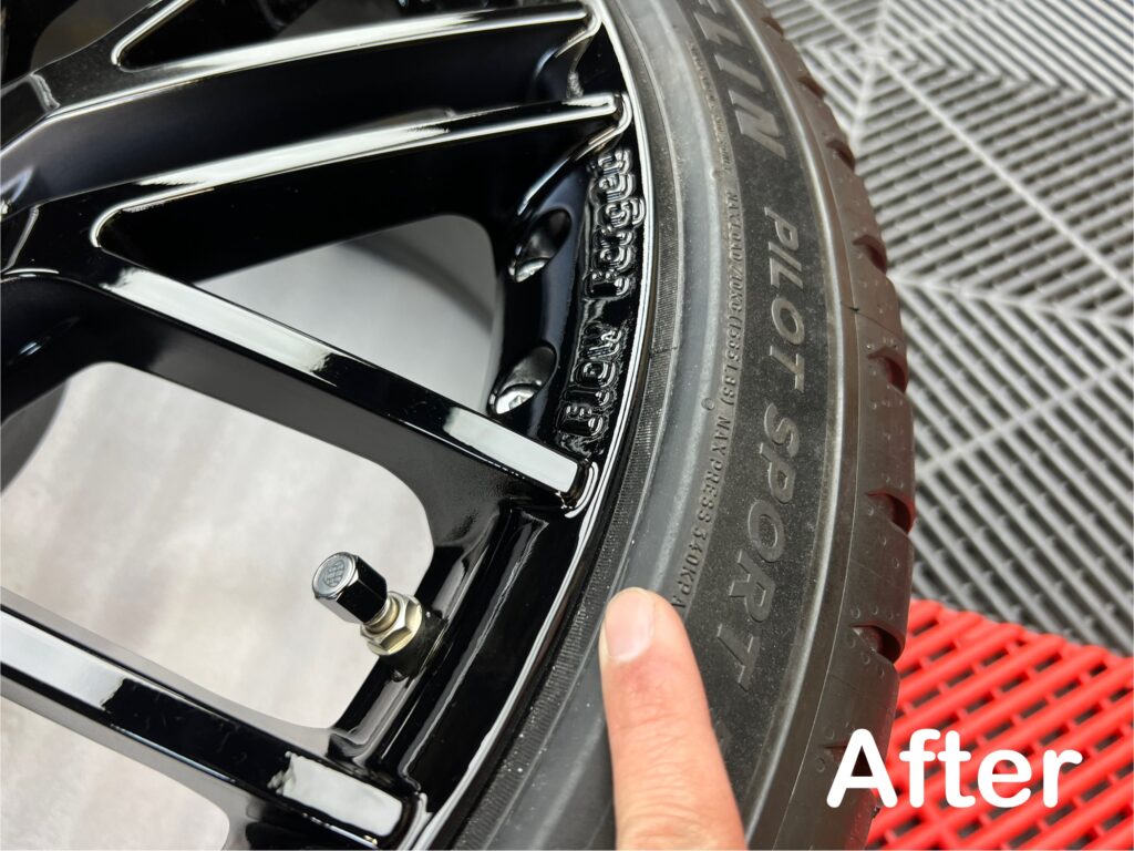 AMG Cクラス 鍛造ホイールのガリ傷 修理後｜大阪・門真 LIT DETAIL