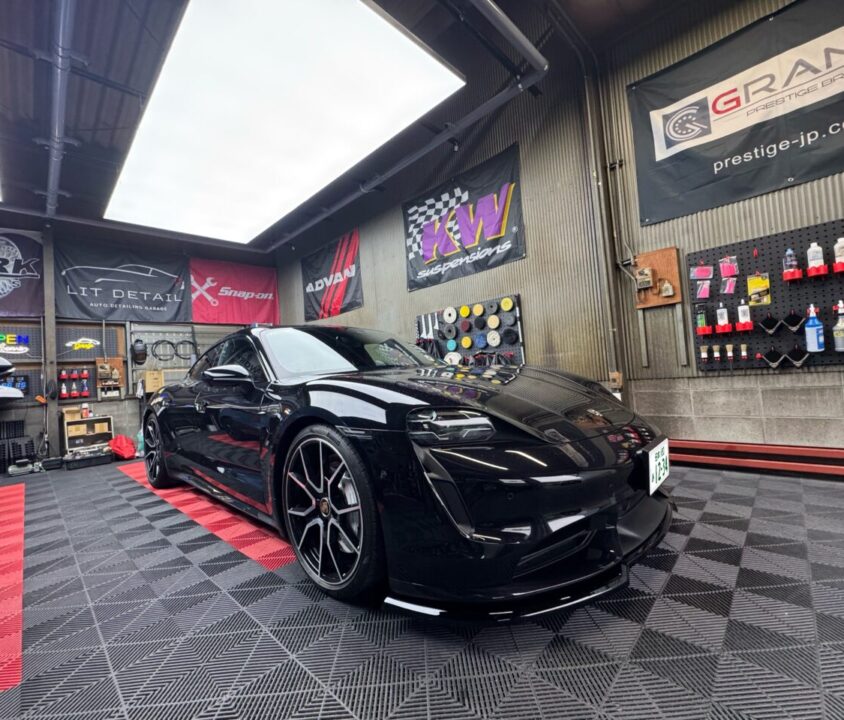 IMG_6099 大阪・門真|LIT DETAIL Porsche タイカンターボ フロントリップ+ドライブレコーダー取付