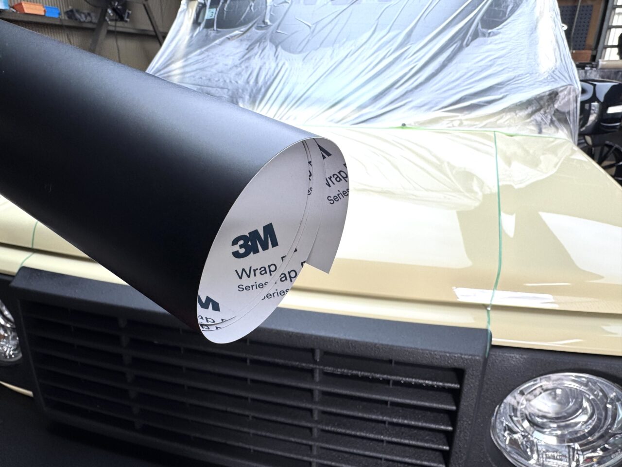 今回使用した3M ラップフィルム 2080シリーズ マットブラック|大阪・門真 LIT DETAIL